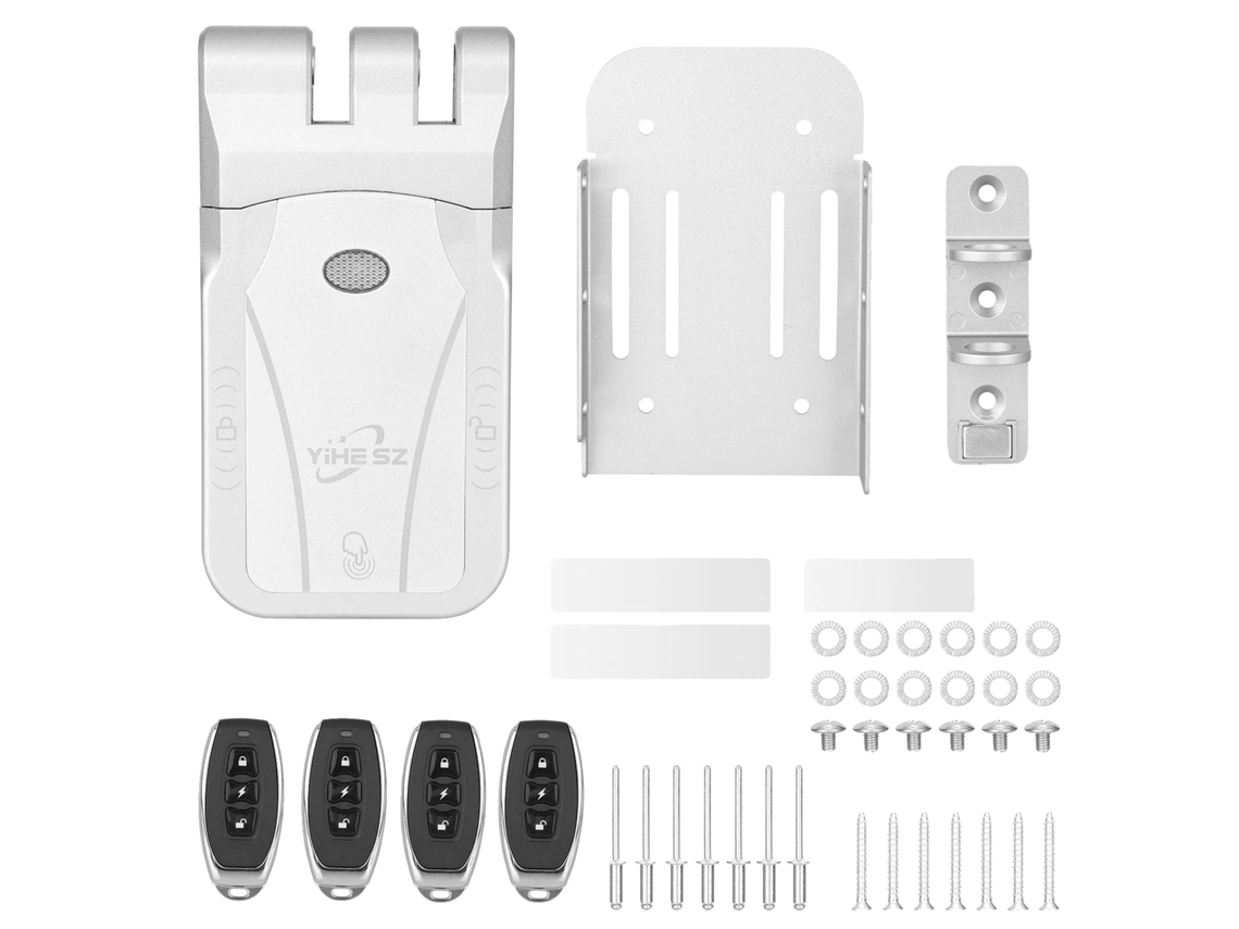 Cerradura inteligente, entrada sin llave, control táctil, 4 controles remotos OEM