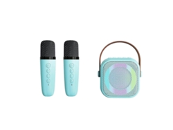 Máquina de karaoke para niños y adultos con micrófonos inalámbricos, altavoces Bluetooth portátiles, luces, Chaberlu