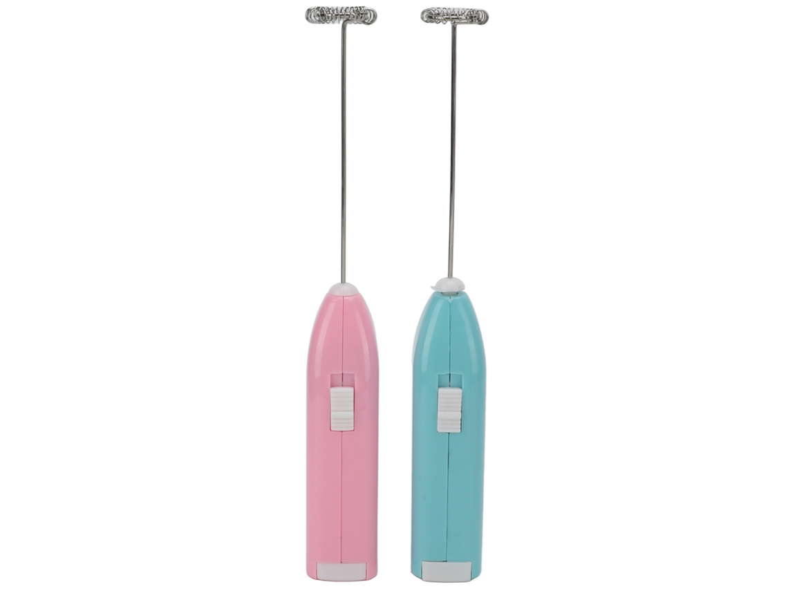 2 Mini Batidoras Eléctricas De Mano De Alta Velocidad De Acero Inoxidable Con Varillas