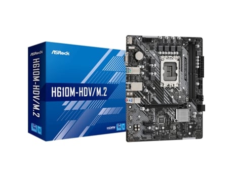 Placa base ASRock H610M-HDV/M.2 (Intel LGA 1700) Micro ATX