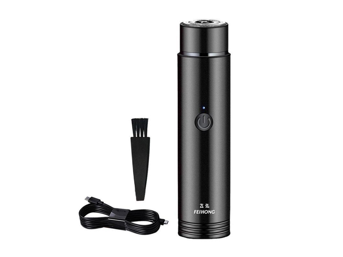 Afeitadora Eléctrica Portátil Para Hombre, Mini, Recargable Por Usb, Con Pantalla Led, Hvx Fh021
