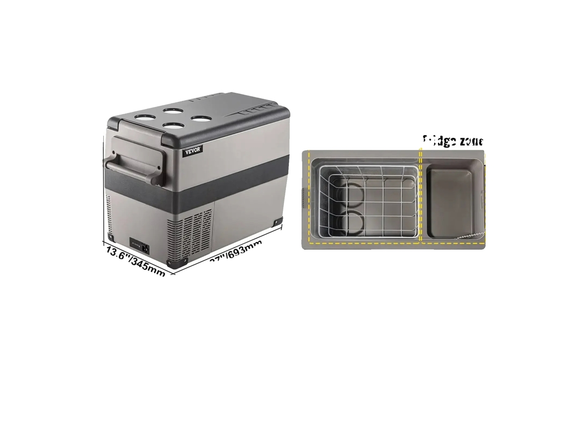 Nevera portátil para coche, varias capacidades, refrigeración eficiente, 45 litros.