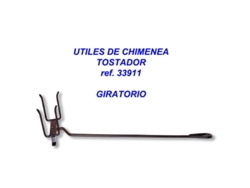 Utiles chimenea tostador giratorio 450 mm   33911