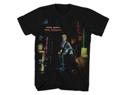 Camiseta ROCKINSTONE David Bowie T Shirt Ziggy Stardust Álbum Art David Bowie Shirt (S)