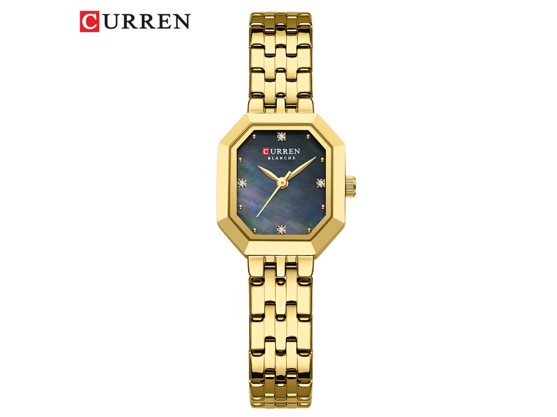 Elegante Reloj De Mujer Con Esfera De Nácar, Sofisticado Y Colorido.