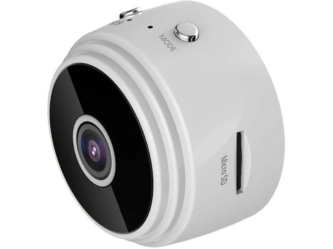 Mini cámara espía 4K HD Wifi, visión nocturna, detección de movimiento, magnética, blanca, Bestvite