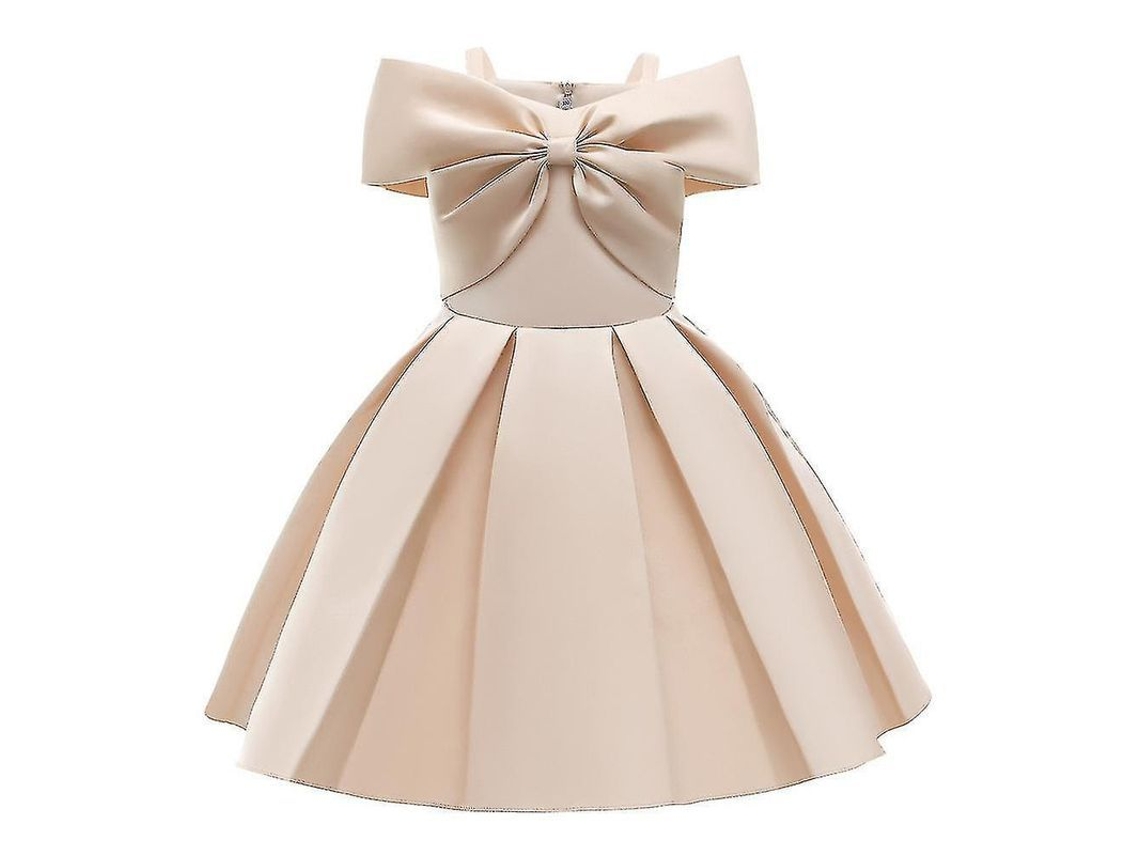 Vestido De Fiesta Con Lazo Para Niñas, Bailarinas, Novias O Damas De Honor Erx