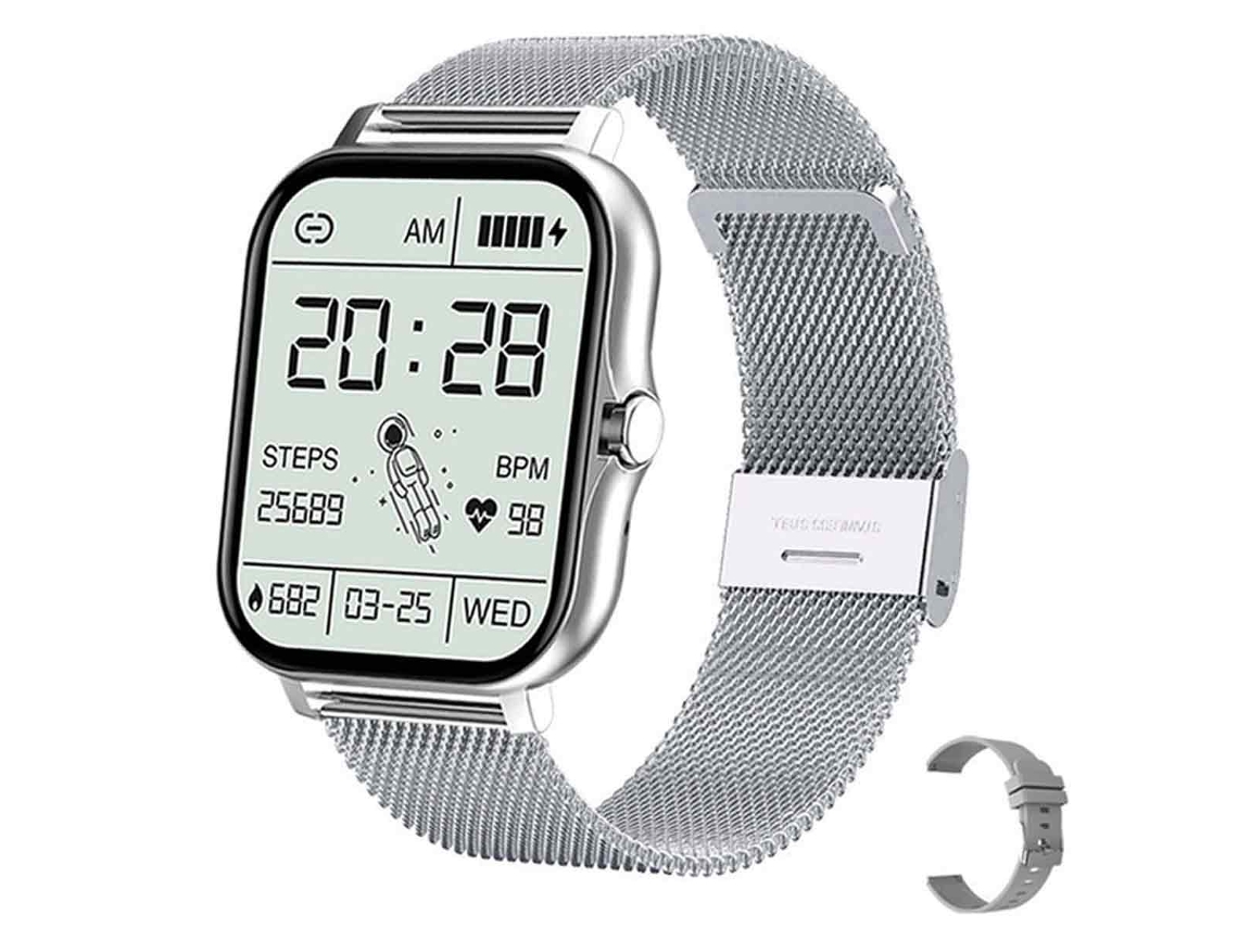 Reloj inteligente Y13 con pantalla de 1,83 pulgadas, pulsera deportiva con llamadas Bluetooth y podómetro.