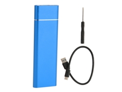 Enclosure Ssd M.2 Pcie Nvme Sata Dual Protocol Type C De Alta Velocidade Com Liga De Alumínio Azul
