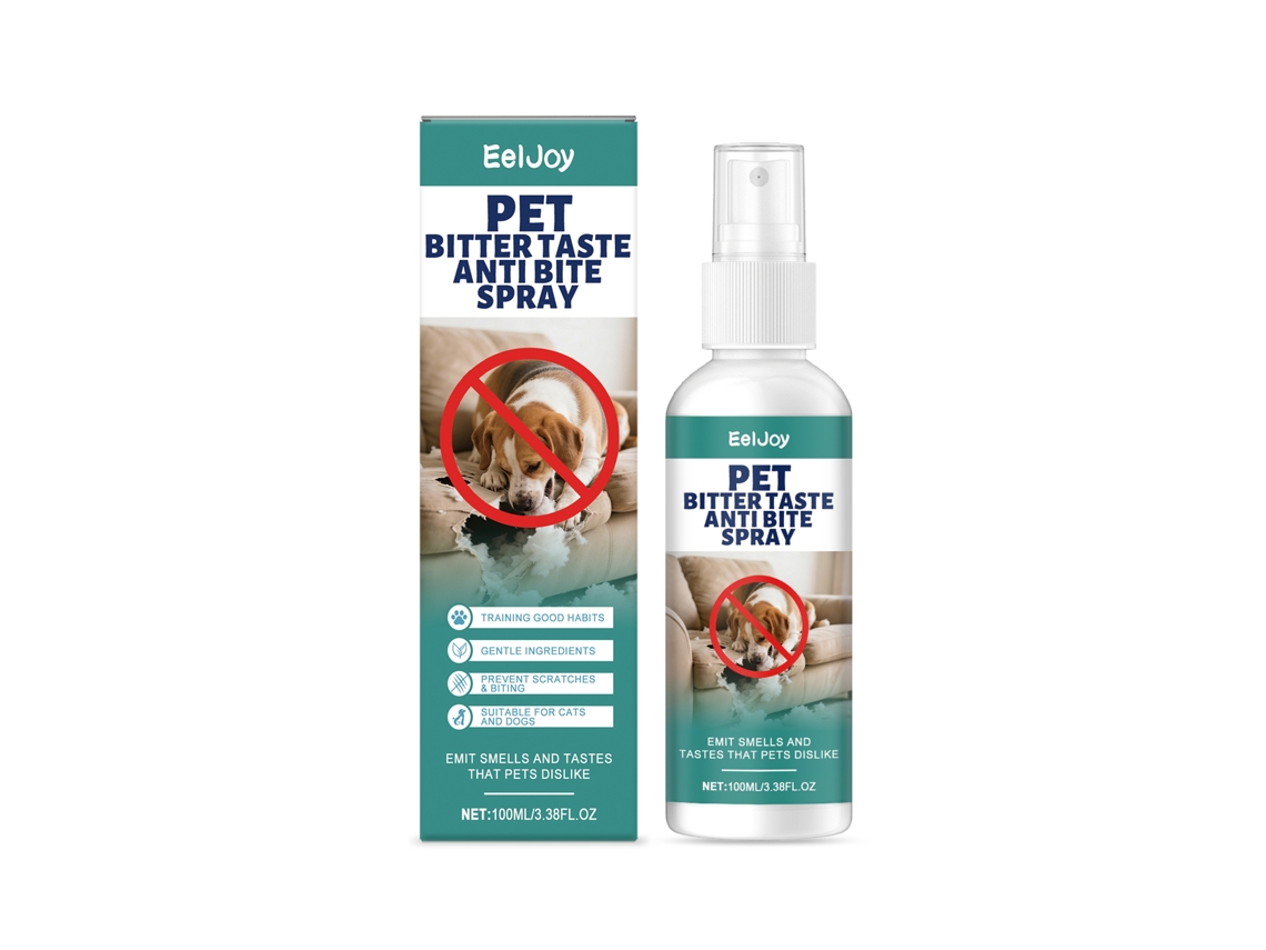 Spray amargo anti-mordeduras para mascotas