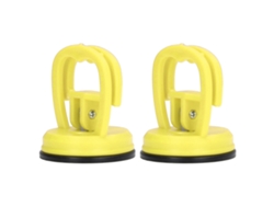 ventosas para manijas de puertas, para azulejos, coches y desmontaje de teléfonos, color amarillo