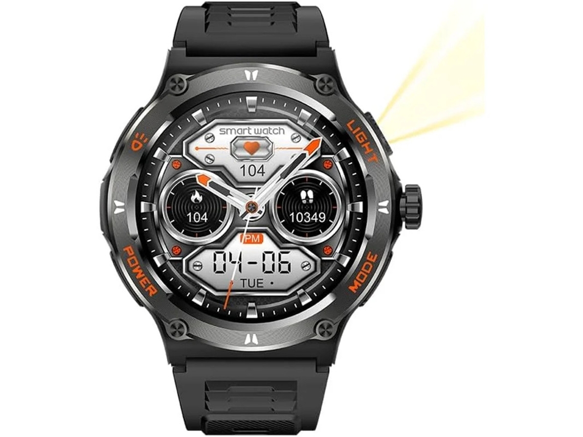 Reloj inteligente para hombre con pantalla táctil de 1,53", monitor de actividad física, resistente al agua hasta 3 ATM, monitor de ritmo cardíaco y oxígeno en sangre. Bestvite