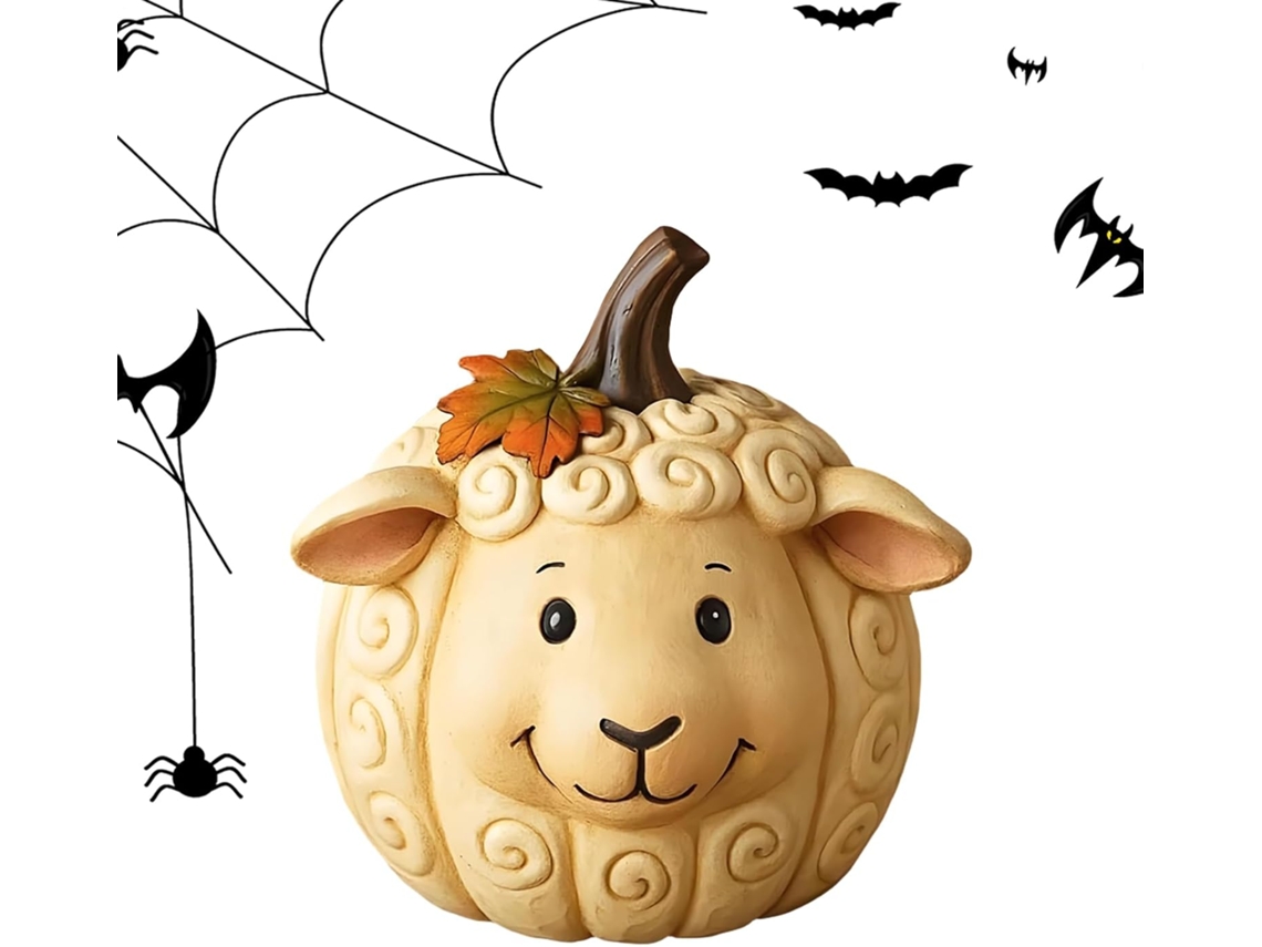 Decoraciones De Calabazas - Figuras De Animales Y Calabazas Para Halloween | Decoración Con Estatuas De Resina