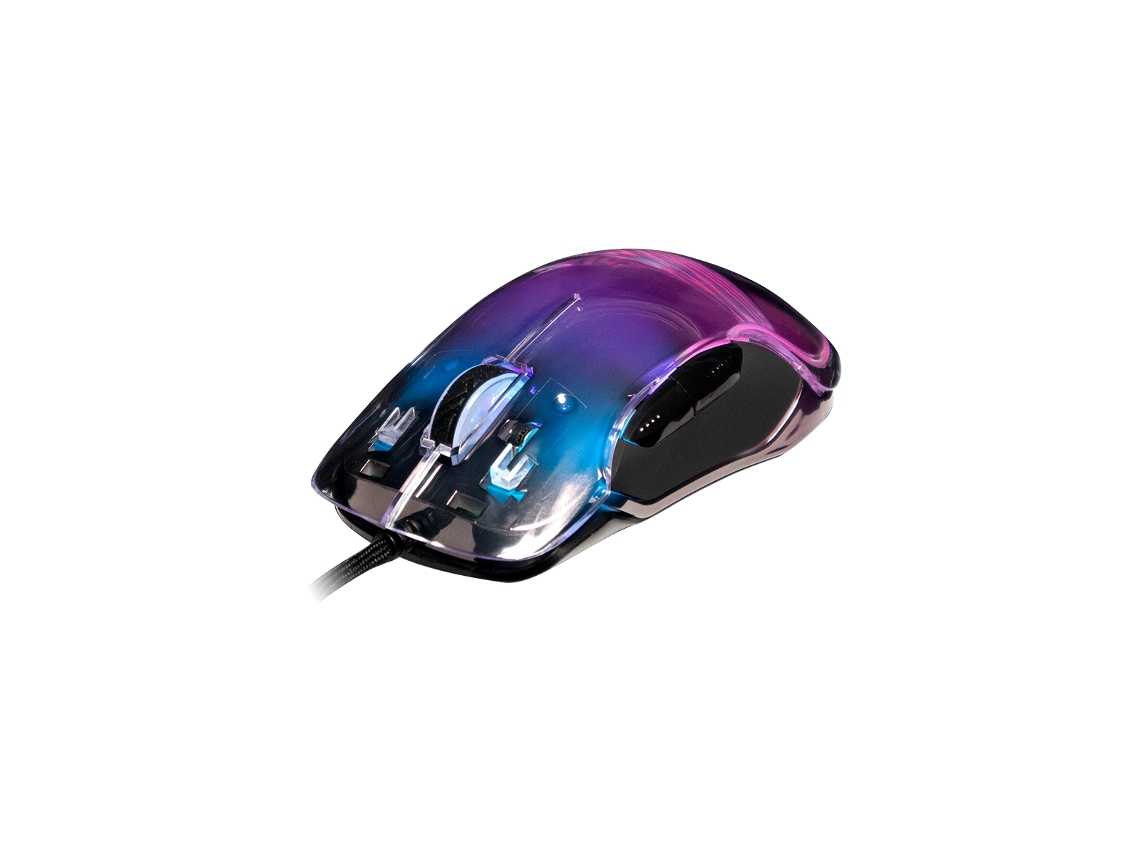 Ratón Gaming NEWSKILL  Lycan Transparente RGB 16000DPI