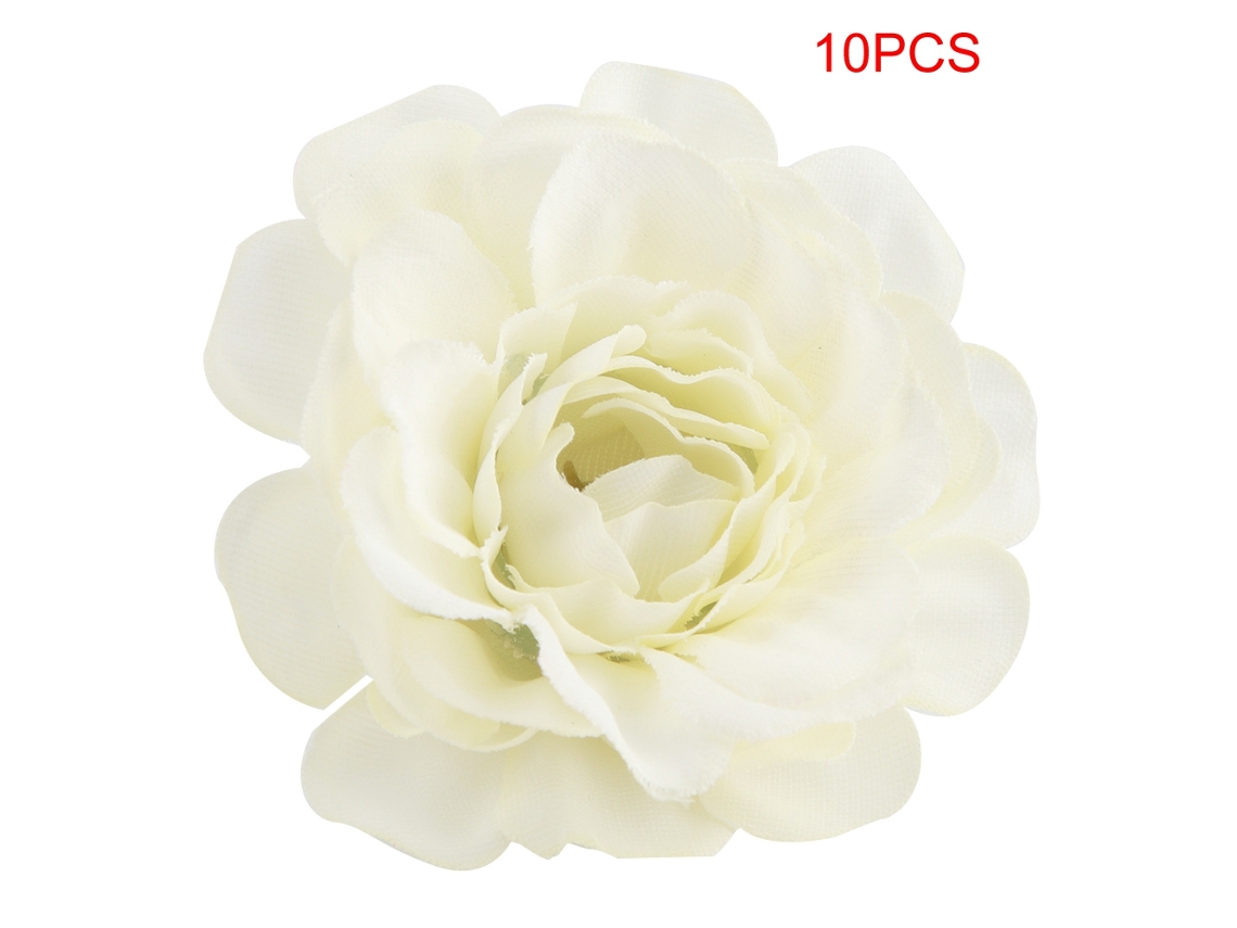 KOFIHETY 10 uds cabezas de flores artificiales de peonía y azalea de seda bricolaje decoración para fiesta boda hogar