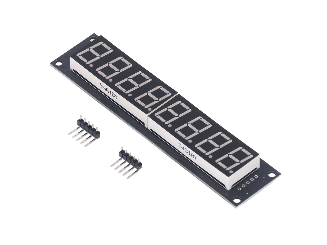 Módulo De Pantalla Led De 7 Segmentos Y 8 Dígitos, 0,56 Pulgadas, Controlador De Chip Amarillo 74hc595