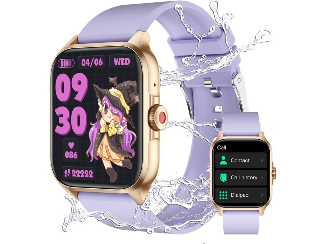 Reloj inteligente de 1,85 pulgadas con asistente de llamadas, podómetro, monitor de frecuencia cardíaca y sueño, más de 100 modos deportivos para Yizhood.