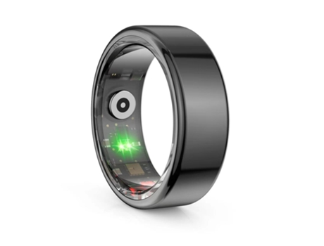 Smart Ring Fitness Tracker Salud Frecuencia cardíaca, oximetría, sueño, monitoreo de ejercicio, compatible con iOS y Android (negro) (11#) CHRONUS
