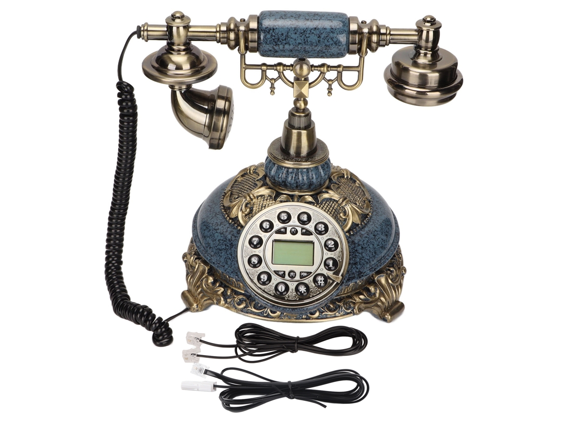 Teléfono fijo con identificador de llamadas y estilo europeo