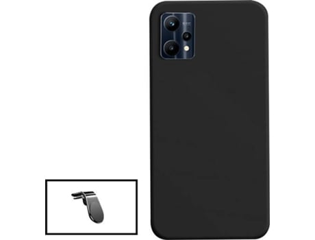 Kit Carcasa + Soporte de Auto Realme 9 Pro+ Plus GIFT4ME Negro