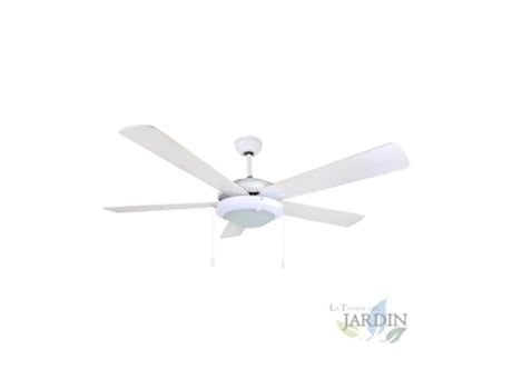 Ventilador de Techo ORBEGOZO 5 Palas 132 cm de Diámetro Potencia de 60 W 3 Velocidades Blanco