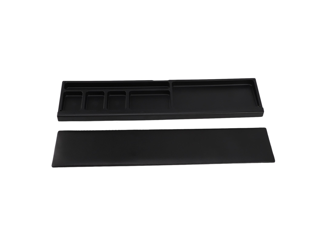 Reposamuñecas ergonómico para teclado, suave y antideslizante, con divisor, estuche de oficina