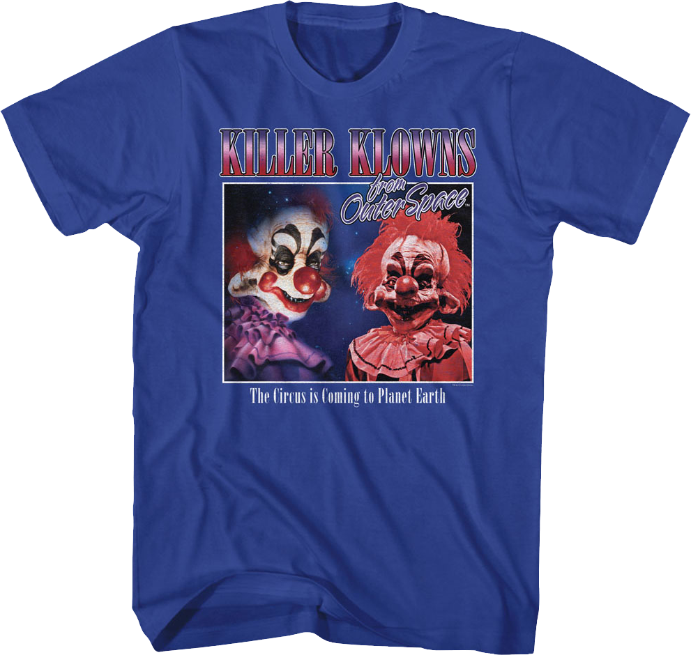 Camiseta Unisexo DEEPSTONE The Circus Is Coming Killer Klowns From Outer Space Real (M)