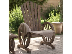 Sillón De Jardín Adirondack Madera Maciza De Abeto