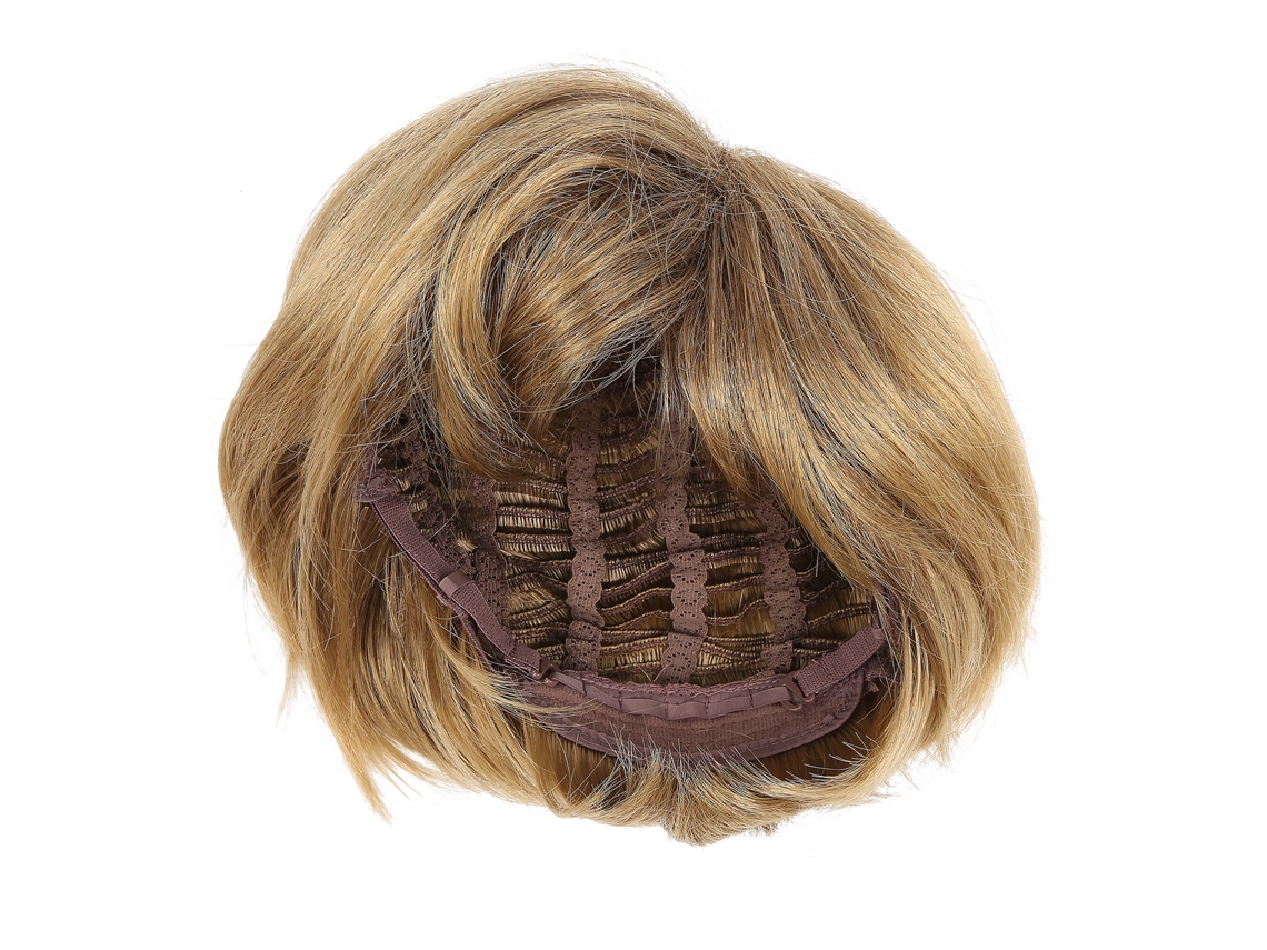Peluca Corta Dorada De 25cm Para Mujer Fiesta Y Disfraces Cosplay