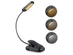 Lámpara de lectura, recargable vía USB, con 9 LED y 3 modos de brillo Nostalgia88 (pilas no incluidas)