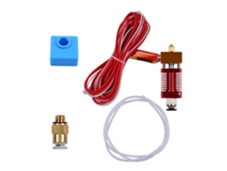 Kit extrusor hotend metálico com bico 0.4mm, bloco de alumínio para impressora 3d Creality