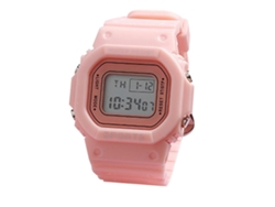 Reloj deportivo electrónico LED impermeable, ligero y luminoso, reloj inteligente para niños y niñas, color rosa Ly Ebike
