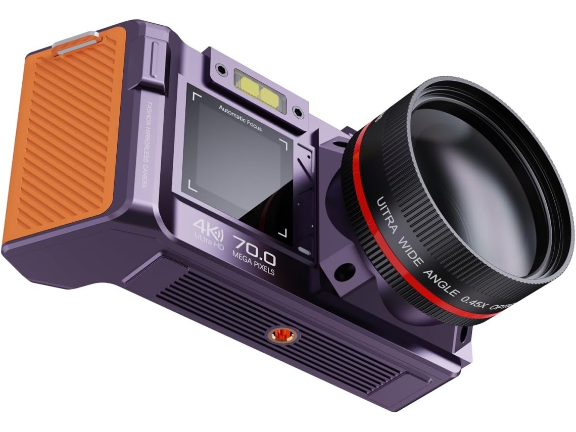 Cámara Digital Sin Espejo 4k Con Sensor De 96 Mp, Zoom De 50x, Pantalla Hd De 3,5" Y Conectividad Wi-fi.