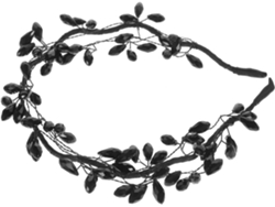 Diadema Fina De Cristal Negro Para Mujer, Accesorio De Moda Ligero Y Elegante, Diadema Para Bodas Y Fiestas.