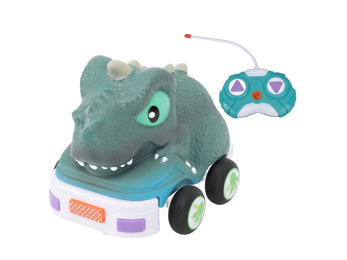 Coche Dinosaurio Multifuncional Con Control Remoto, Luces Y Música, Juguete Anticolisión, Tyrannosaurus Rex