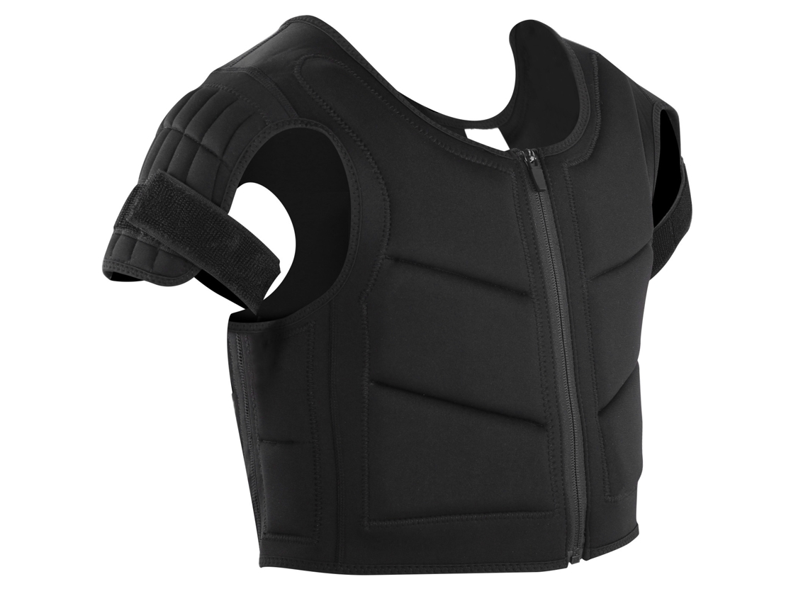 Chaleco protector corporal para niños y niñas, ideal para esquiar y patinar, diseño liso, talla XS (sin marca).