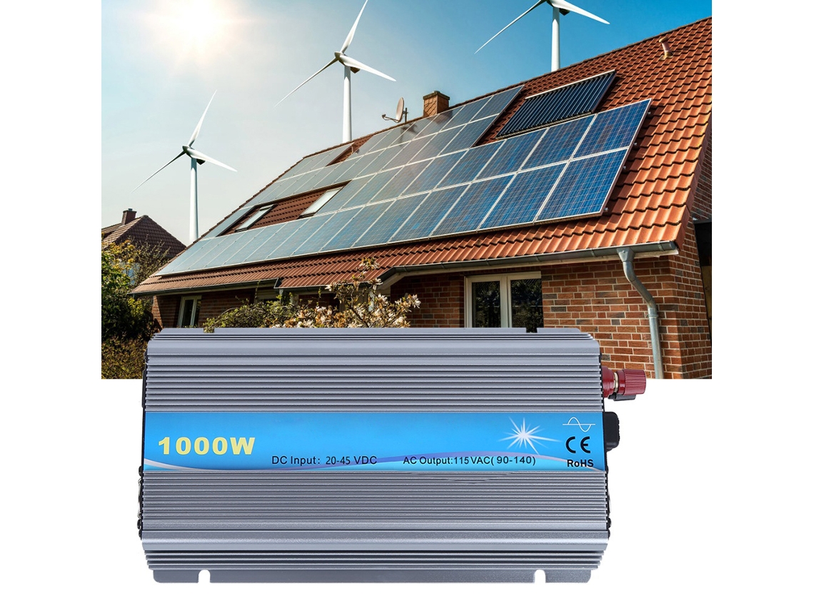 Pequeño inversor solar conectado a red, 1000W, entrada y salida 20-45V.