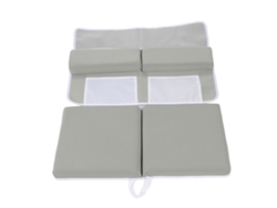 Conjunto De Baño Para Bebé Con Rodilleras Y Coderas Antideslizantes Y Bolsa Grande.