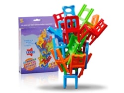 Brinquedo Cadeira Empilhável Equilíbrio Jogo Interativo Diy Educação Infantil 16 Peças