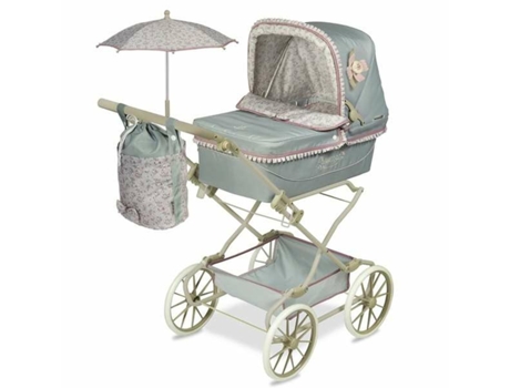 Accesorios DECUEVAS Cochecito para Muñecas Reborn Provenza Sombrilla Plegable 40 X 90 X 90 cm (Edad Mínima Recomendada: 3 años)