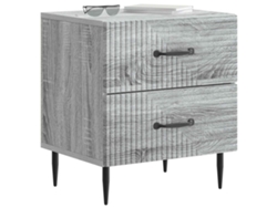 Maison Exclusive - Armario De Noche Con Cajón Gris Sonoma 43 X 34,5 X 47,5 Cm