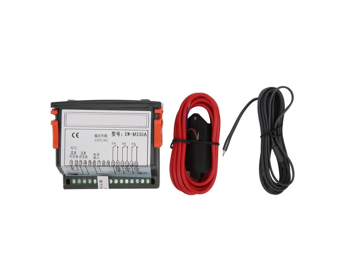 Termostato Digital Ew-m330a, Controlador De Temperatura Y Humedad Ac220v Con Doble Led