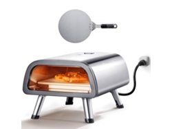 Horno de Pizza Eléctrico Profesional y Portátil 305 mm con Piedra Refractaria y Control de Temperatura Tekmaquinas