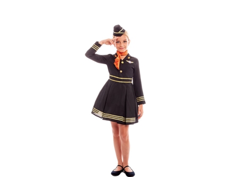 Disfraz de Niña PARTILANDIA elegante camarero con sombrero (Tam.: 7-9 anos)