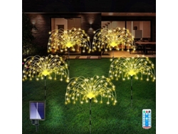 2026-luces De Fuego Artificial Solar Con Alambre De Cobre Ip65 Para Jardín Exterior Festivales