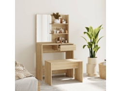 Tocador 74,5 x 40 x 141 cm, color roble Sonoma, DKD HOME DECOR