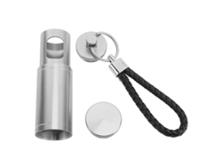 Cenicero Portátil De Bolsillo Con Cordón Para Llavero, Retráctil, Circular, De Aleación De Aluminio, Mini Cenicero Para Viajes, Camping, Senderismo,