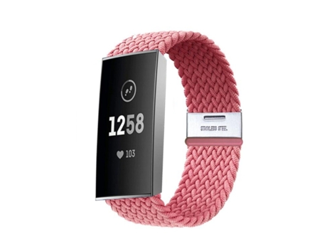 Correa Solo loop para Fitbit by Google Charge 3 Rosa
