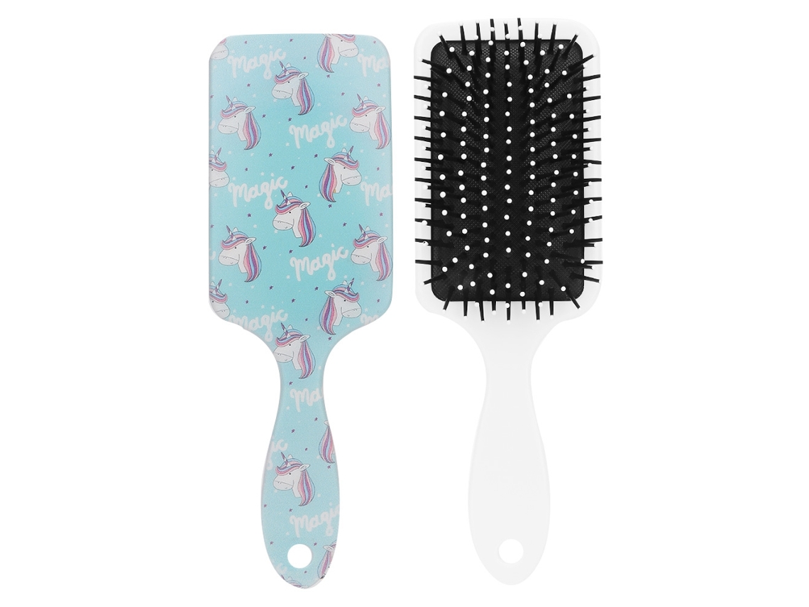 Pente Antiestático Com Design Colorido E Massagem Para Cabelos Resistente A Emaranhados (azul)