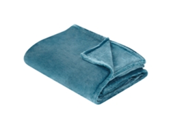 Manta BELIANI Bayburt (220 x 200 x 1 - Poliéster - Azul)